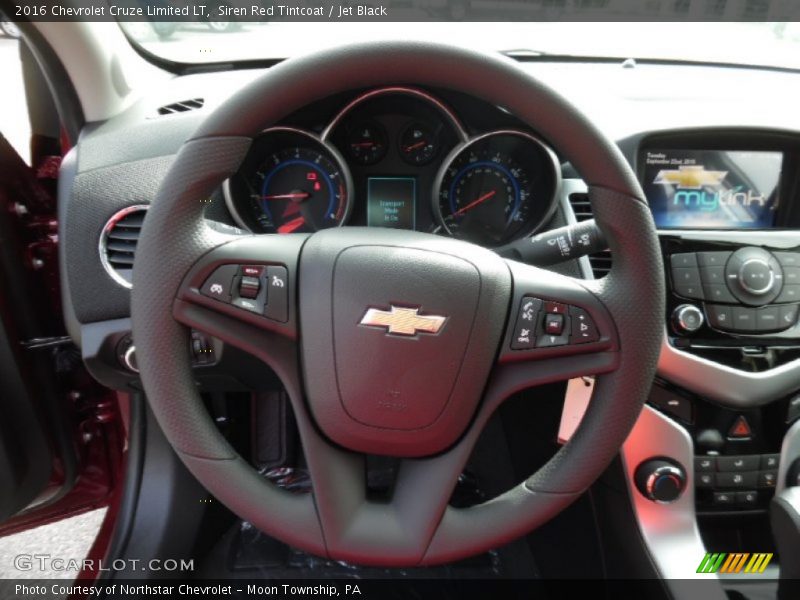 Siren Red Tintcoat / Jet Black 2016 Chevrolet Cruze Limited LT