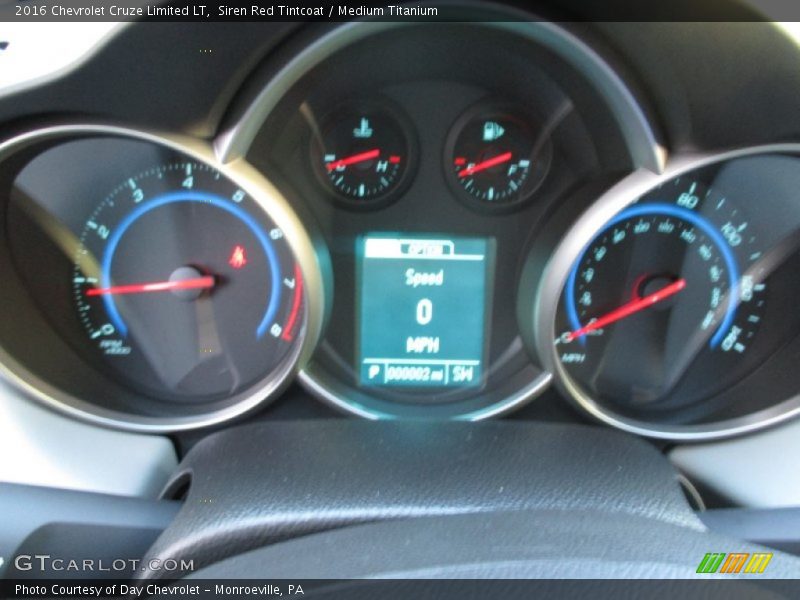Siren Red Tintcoat / Medium Titanium 2016 Chevrolet Cruze Limited LT
