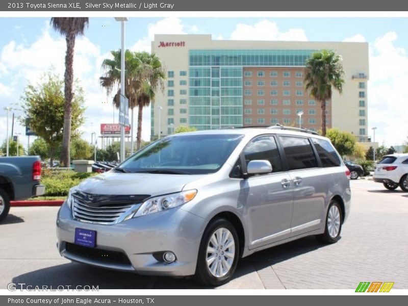 Silver Sky Metallic / Light Gray 2013 Toyota Sienna XLE