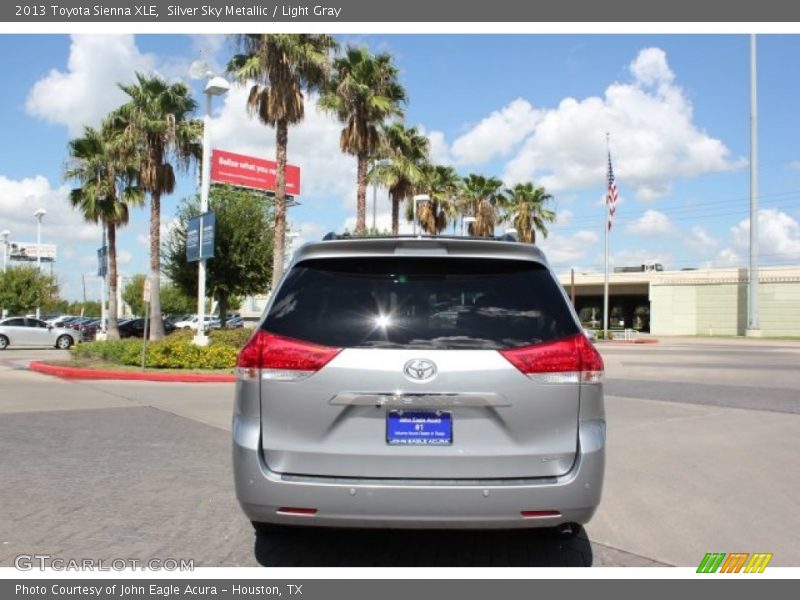 Silver Sky Metallic / Light Gray 2013 Toyota Sienna XLE