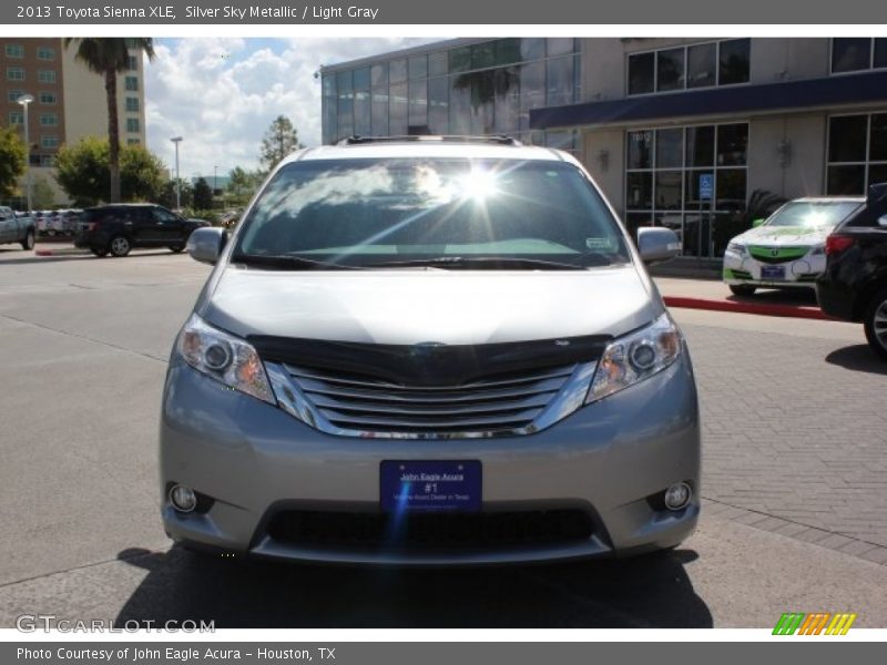 Silver Sky Metallic / Light Gray 2013 Toyota Sienna XLE