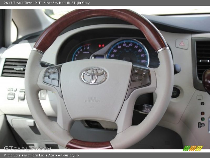 Silver Sky Metallic / Light Gray 2013 Toyota Sienna XLE