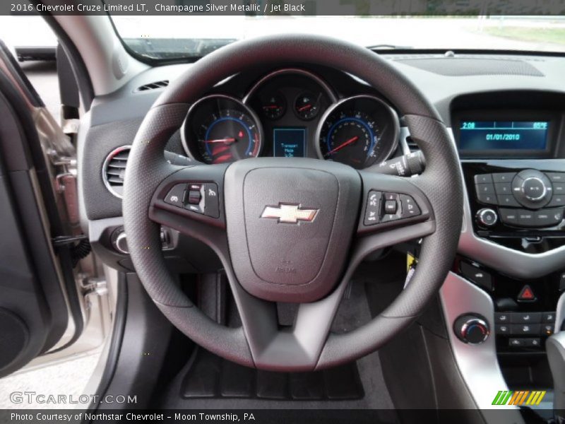 Champagne Silver Metallic / Jet Black 2016 Chevrolet Cruze Limited LT