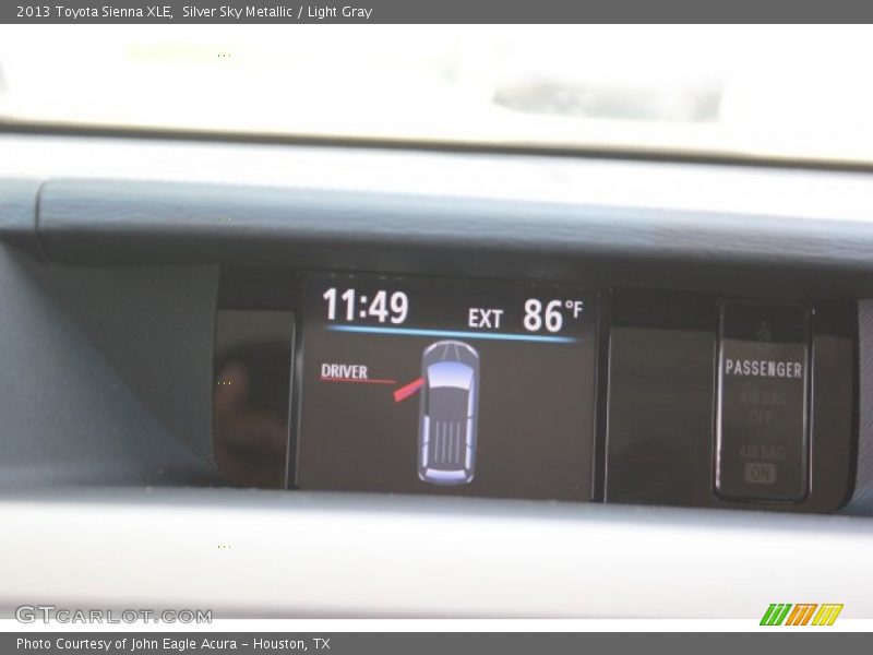Silver Sky Metallic / Light Gray 2013 Toyota Sienna XLE