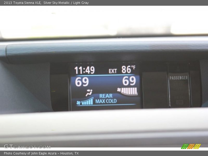 Silver Sky Metallic / Light Gray 2013 Toyota Sienna XLE