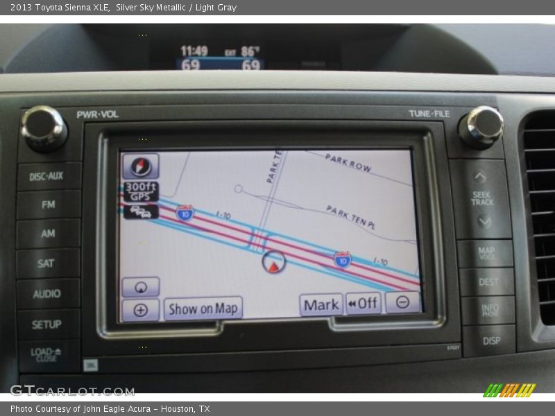 Silver Sky Metallic / Light Gray 2013 Toyota Sienna XLE