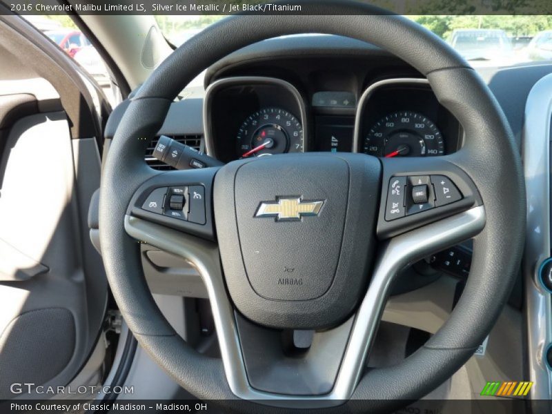 Silver Ice Metallic / Jet Black/Titanium 2016 Chevrolet Malibu Limited LS