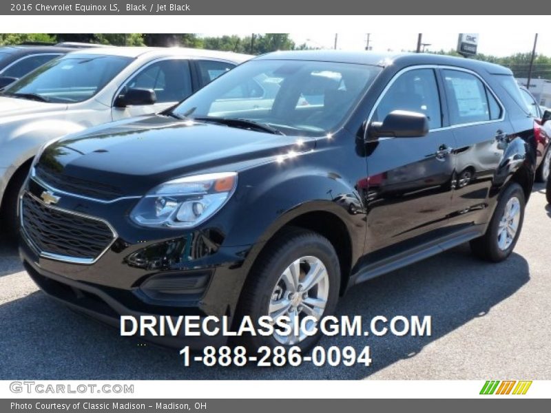 Black / Jet Black 2016 Chevrolet Equinox LS