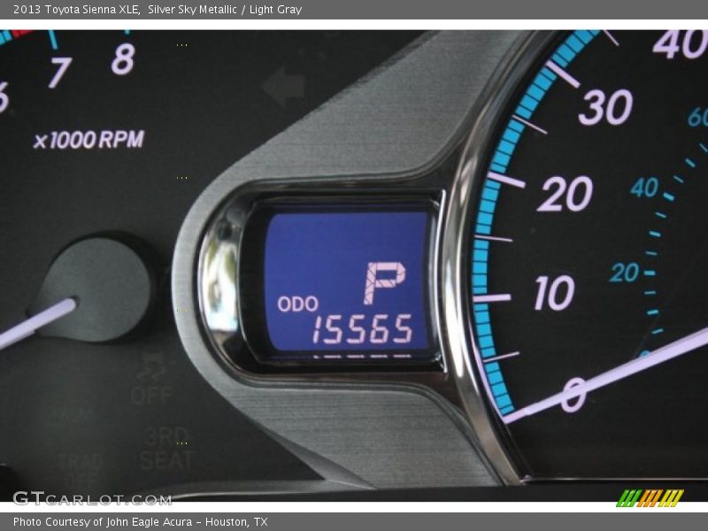 Silver Sky Metallic / Light Gray 2013 Toyota Sienna XLE