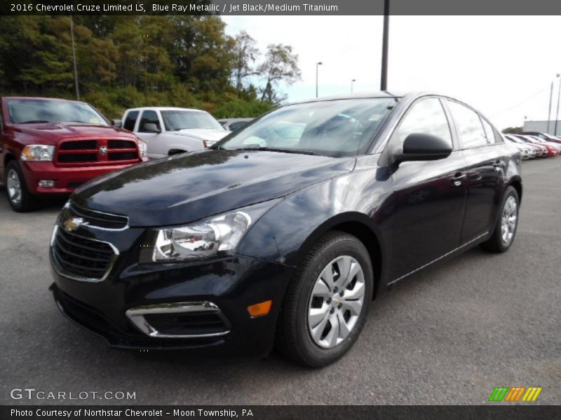 Blue Ray Metallic / Jet Black/Medium Titanium 2016 Chevrolet Cruze Limited LS