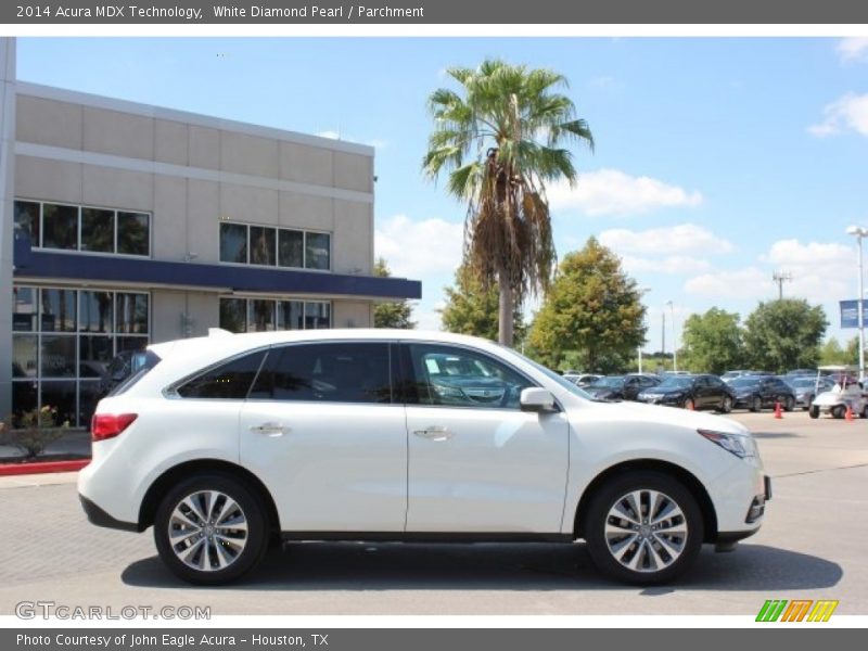 White Diamond Pearl / Parchment 2014 Acura MDX Technology