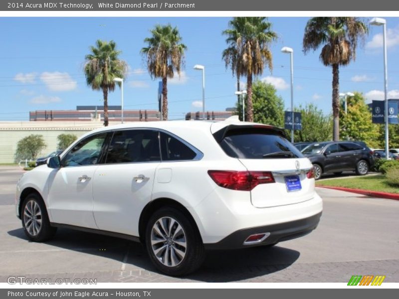 White Diamond Pearl / Parchment 2014 Acura MDX Technology