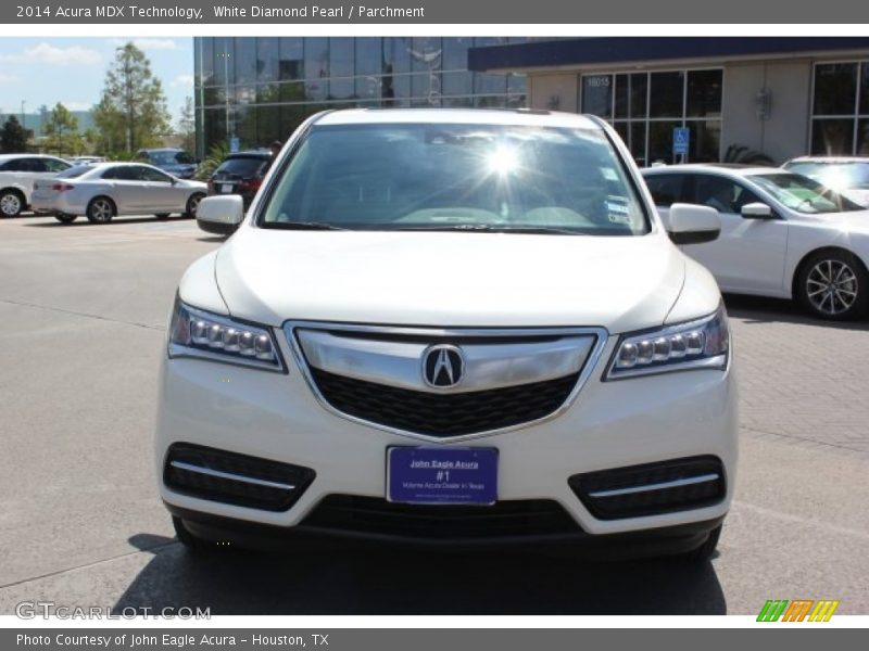 White Diamond Pearl / Parchment 2014 Acura MDX Technology