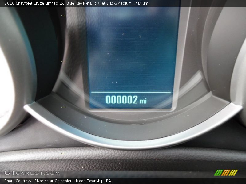 Blue Ray Metallic / Jet Black/Medium Titanium 2016 Chevrolet Cruze Limited LS