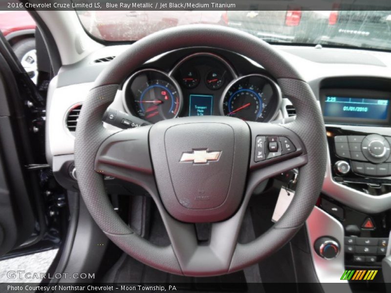 Blue Ray Metallic / Jet Black/Medium Titanium 2016 Chevrolet Cruze Limited LS