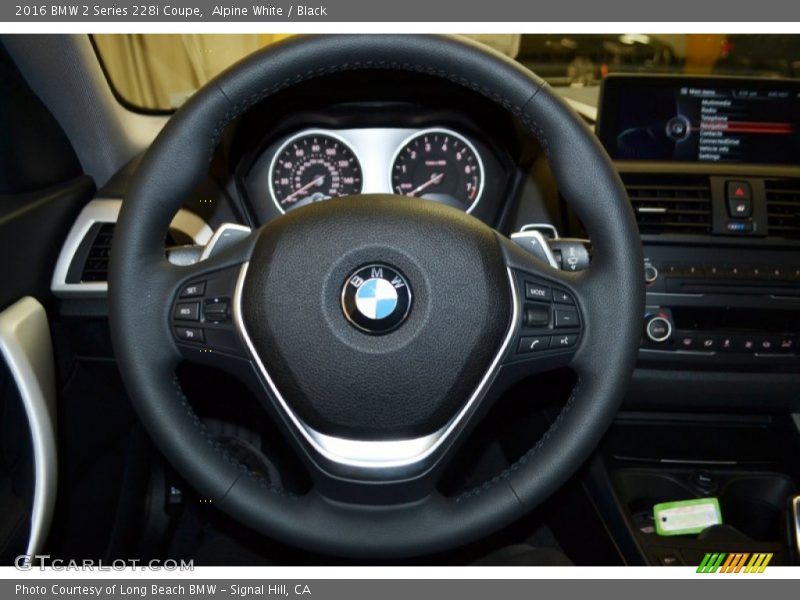 Alpine White / Black 2016 BMW 2 Series 228i Coupe