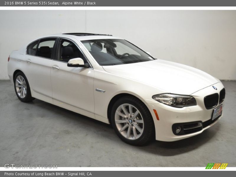 Alpine White / Black 2016 BMW 5 Series 535i Sedan