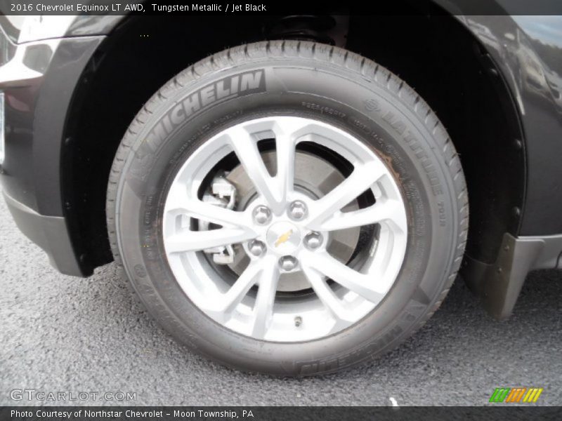 Tungsten Metallic / Jet Black 2016 Chevrolet Equinox LT AWD