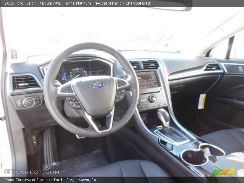 Charcoal Black Interior - 2016 Fusion Titanium AWD 