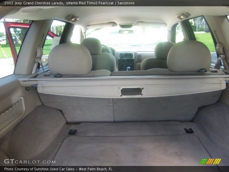 Inferno Red Tinted Pearlcoat / Sandstone 2002 Jeep Grand Cherokee Laredo