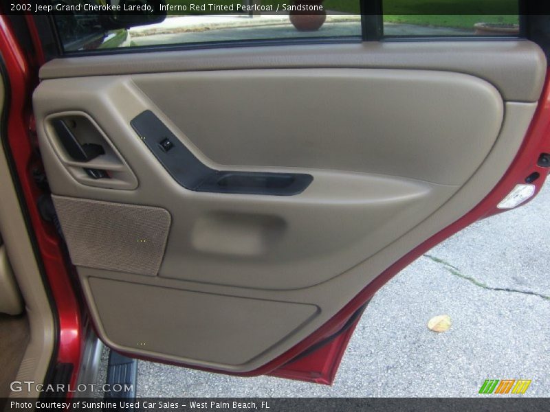Inferno Red Tinted Pearlcoat / Sandstone 2002 Jeep Grand Cherokee Laredo