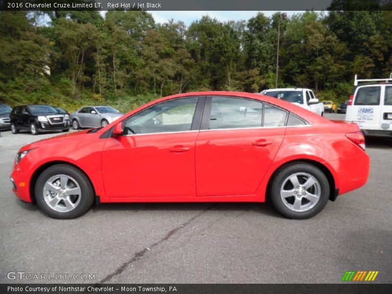 Red Hot / Jet Black 2016 Chevrolet Cruze Limited LT