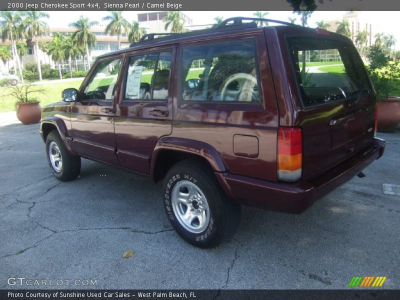 Sienna Pearl / Camel Beige 2000 Jeep Cherokee Sport 4x4