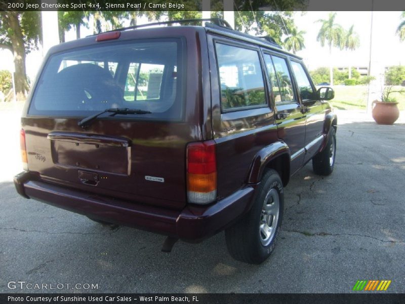 Sienna Pearl / Camel Beige 2000 Jeep Cherokee Sport 4x4
