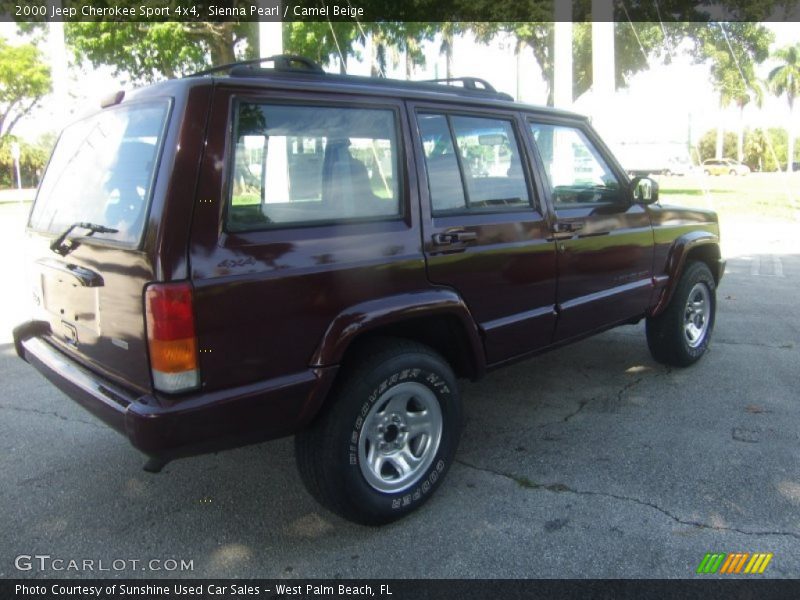 Sienna Pearl / Camel Beige 2000 Jeep Cherokee Sport 4x4