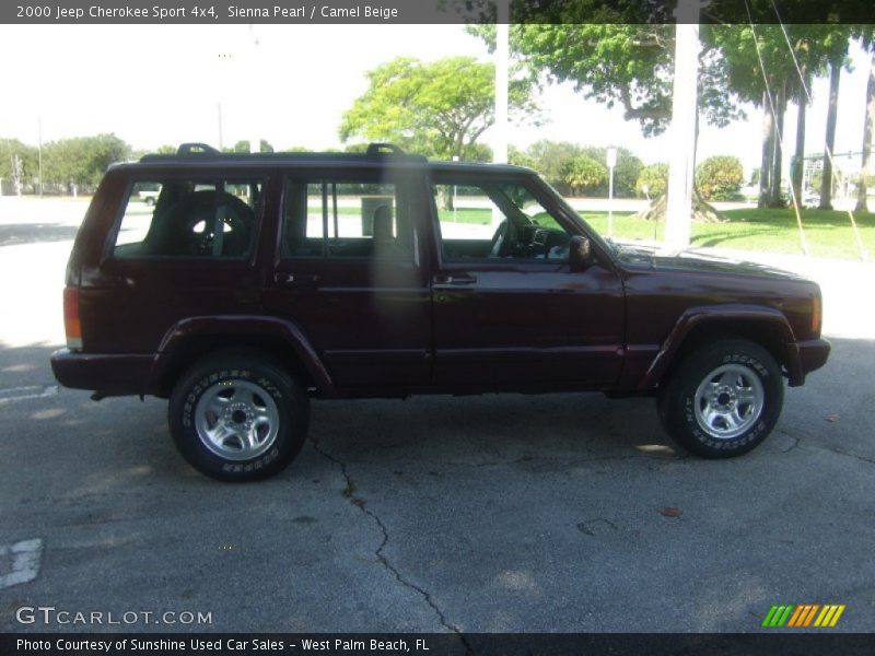 Sienna Pearl / Camel Beige 2000 Jeep Cherokee Sport 4x4