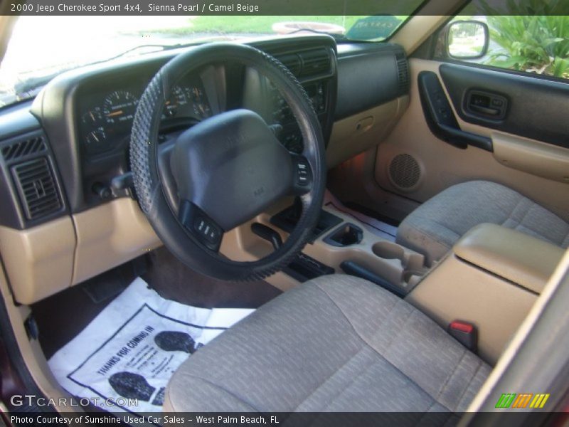 Sienna Pearl / Camel Beige 2000 Jeep Cherokee Sport 4x4