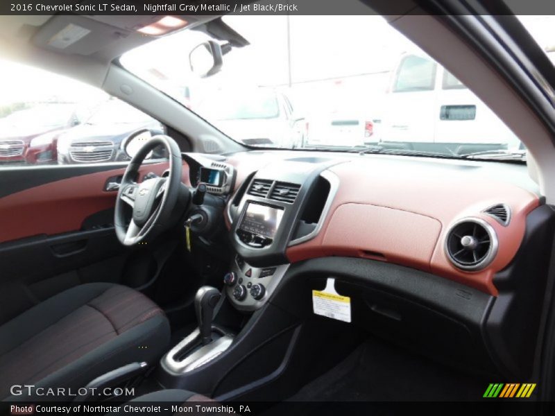 Nightfall Gray Metallic / Jet Black/Brick 2016 Chevrolet Sonic LT Sedan