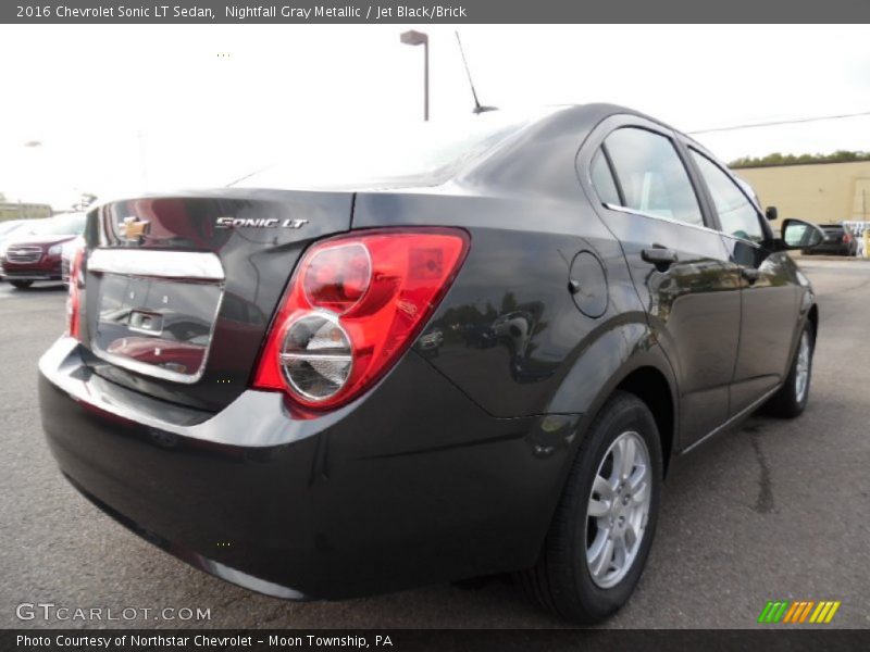 Nightfall Gray Metallic / Jet Black/Brick 2016 Chevrolet Sonic LT Sedan
