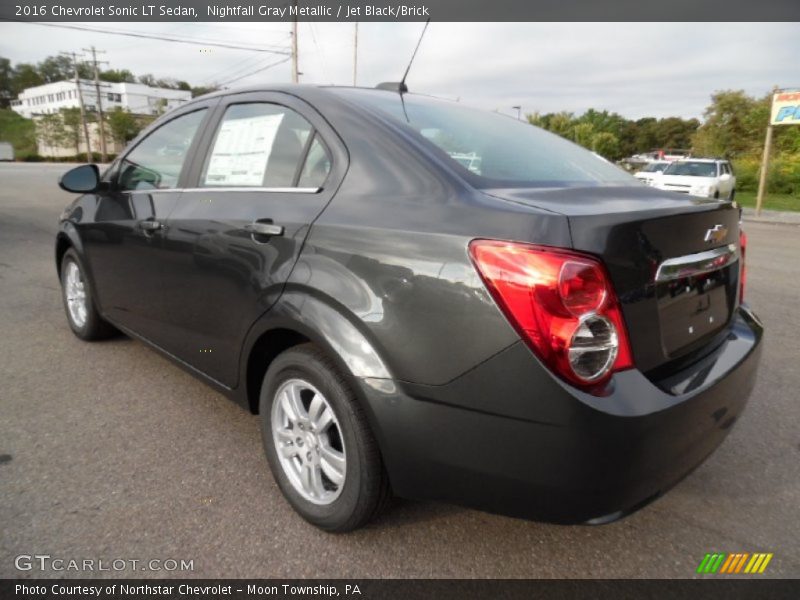 Nightfall Gray Metallic / Jet Black/Brick 2016 Chevrolet Sonic LT Sedan