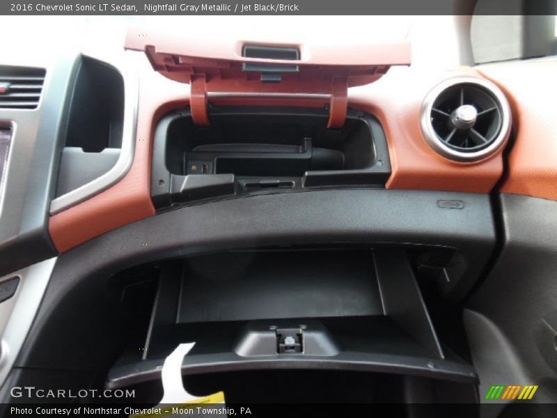 Nightfall Gray Metallic / Jet Black/Brick 2016 Chevrolet Sonic LT Sedan