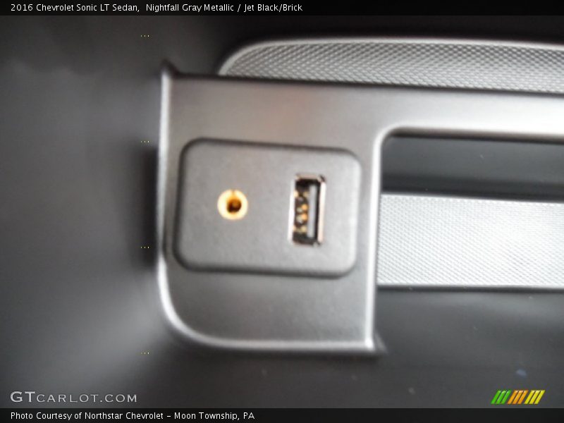 Nightfall Gray Metallic / Jet Black/Brick 2016 Chevrolet Sonic LT Sedan