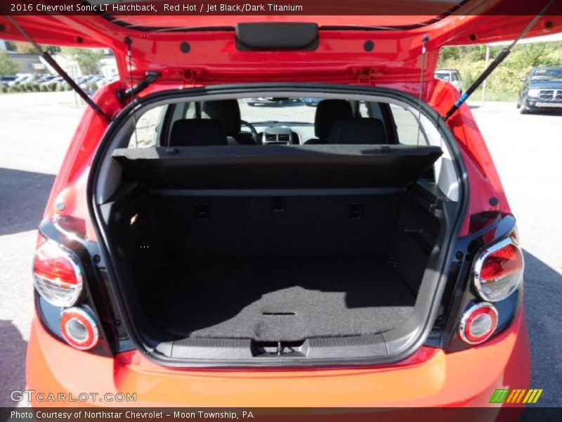 Red Hot / Jet Black/Dark Titanium 2016 Chevrolet Sonic LT Hatchback