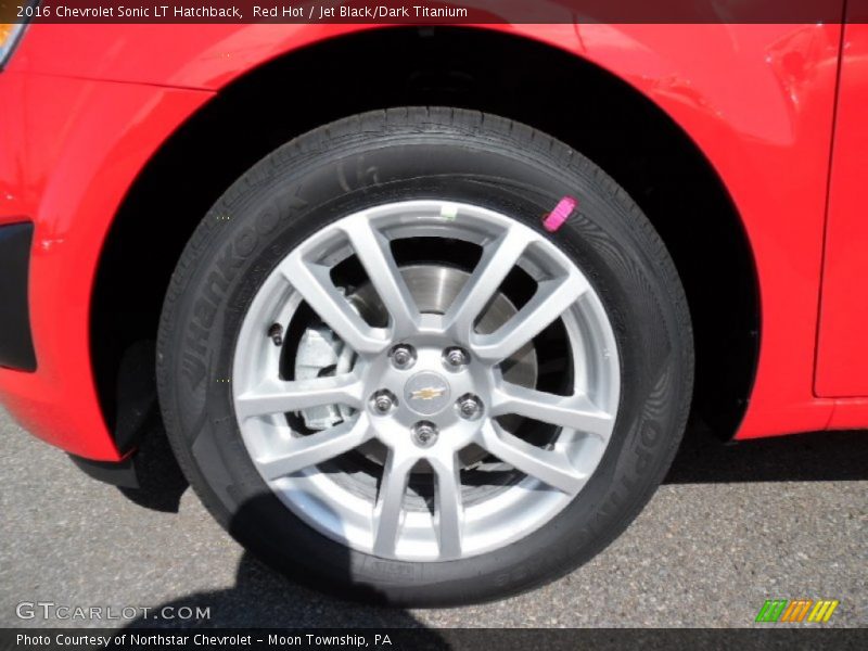 Red Hot / Jet Black/Dark Titanium 2016 Chevrolet Sonic LT Hatchback