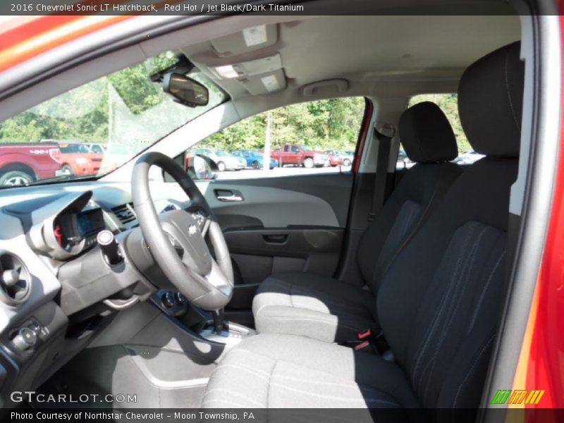 Red Hot / Jet Black/Dark Titanium 2016 Chevrolet Sonic LT Hatchback