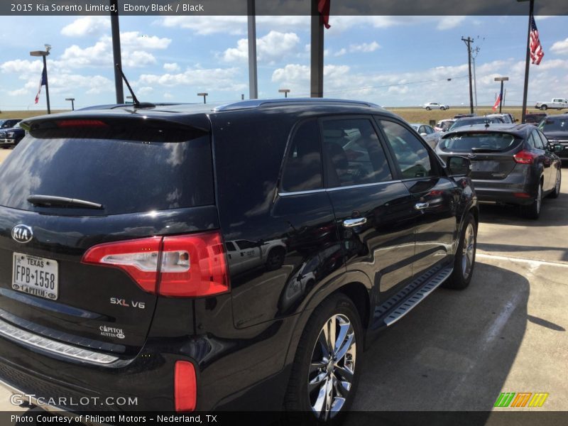 Ebony Black / Black 2015 Kia Sorento Limited
