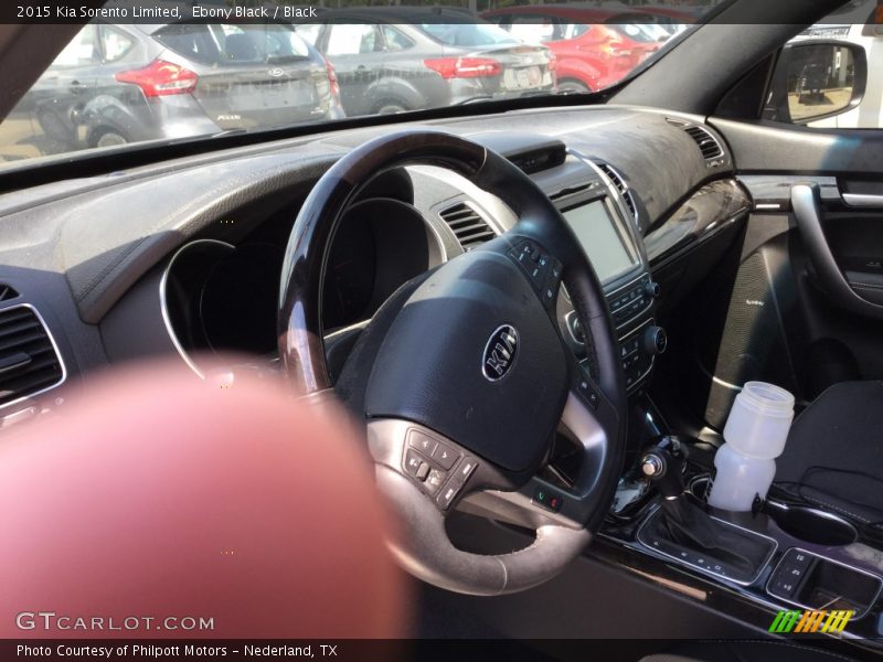 Ebony Black / Black 2015 Kia Sorento Limited