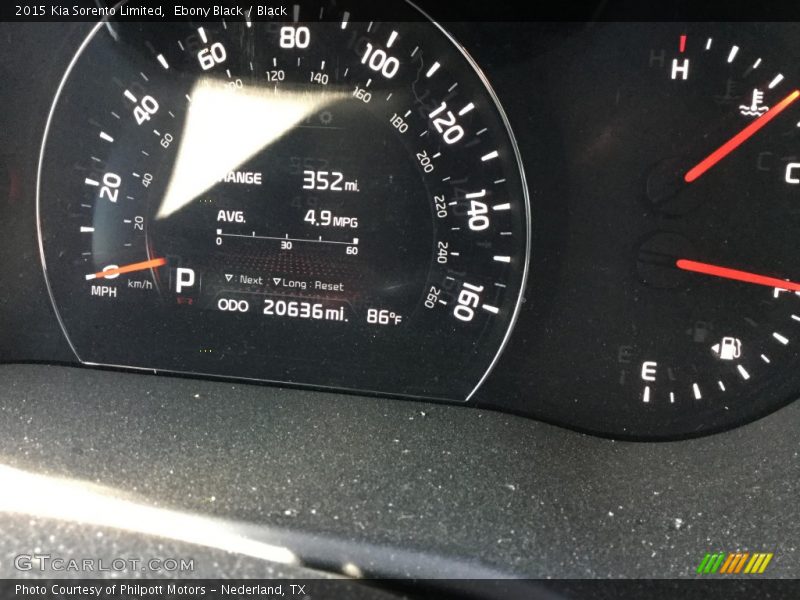 Ebony Black / Black 2015 Kia Sorento Limited