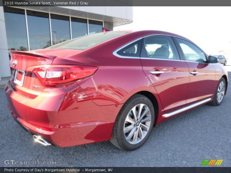 Venetian Red / Gray 2016 Hyundai Sonata Sport
