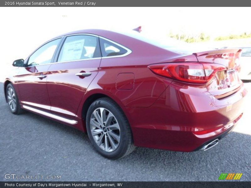 Venetian Red / Gray 2016 Hyundai Sonata Sport