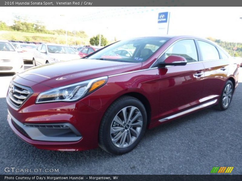 Venetian Red / Gray 2016 Hyundai Sonata Sport