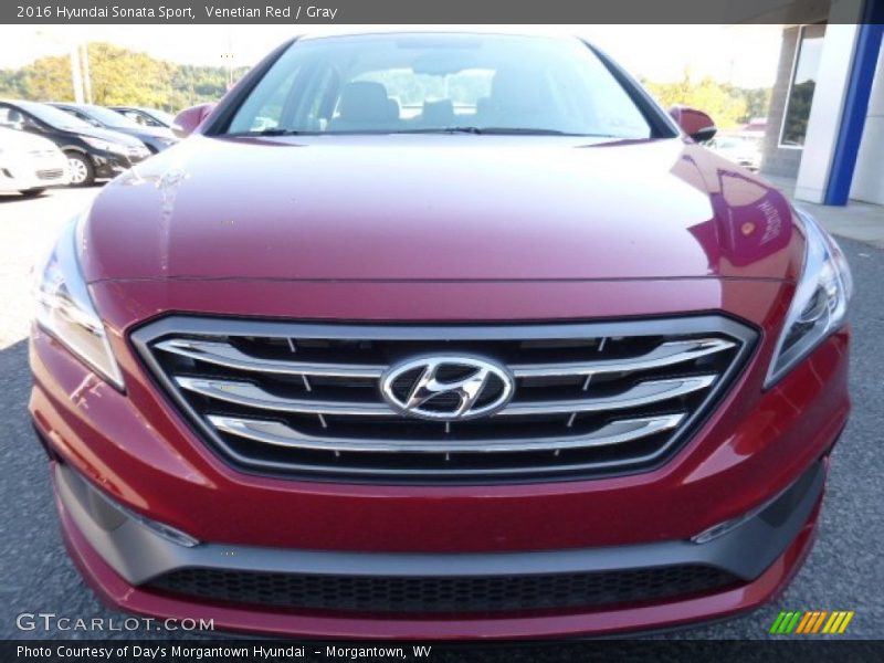 Venetian Red / Gray 2016 Hyundai Sonata Sport