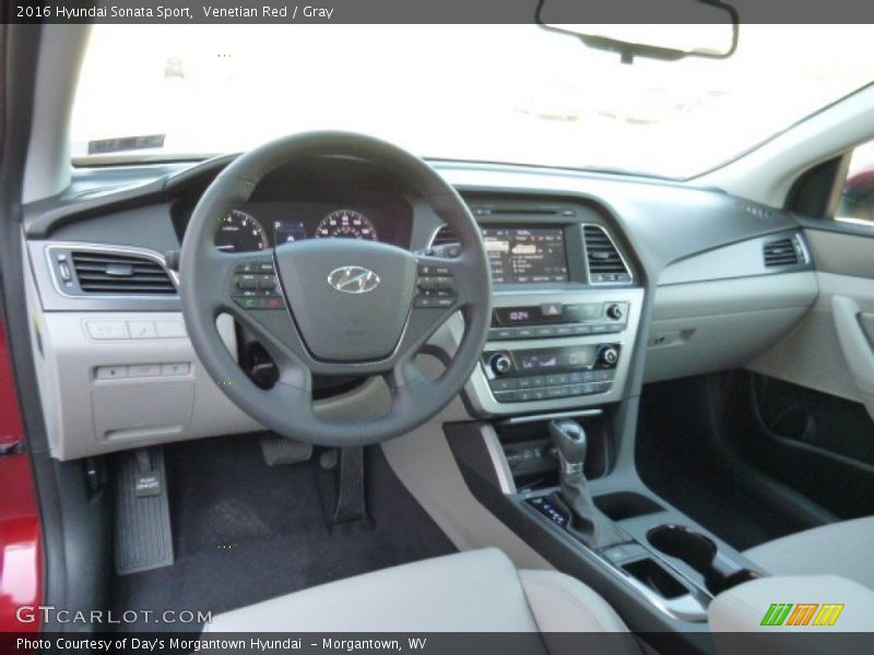 Venetian Red / Gray 2016 Hyundai Sonata Sport