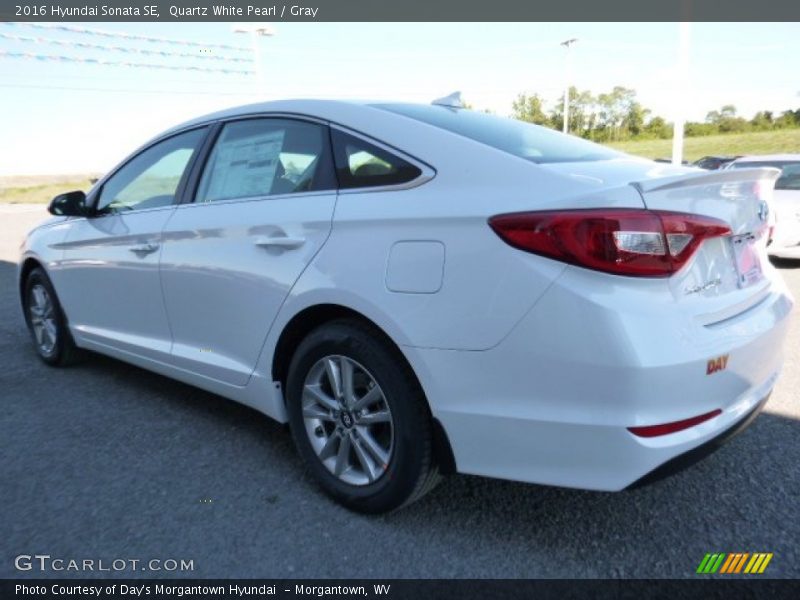 Quartz White Pearl / Gray 2016 Hyundai Sonata SE