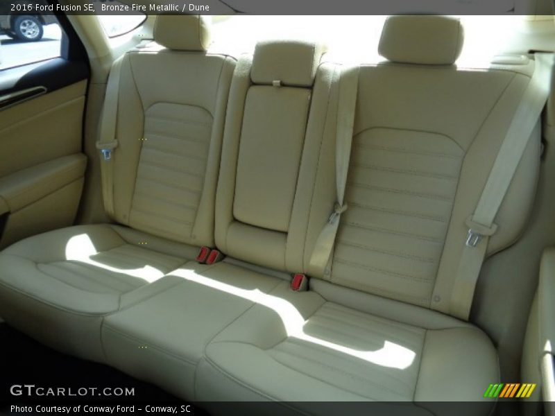 Rear Seat of 2016 Fusion SE