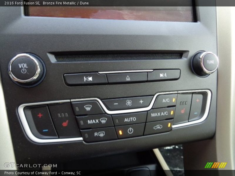 Controls of 2016 Fusion SE